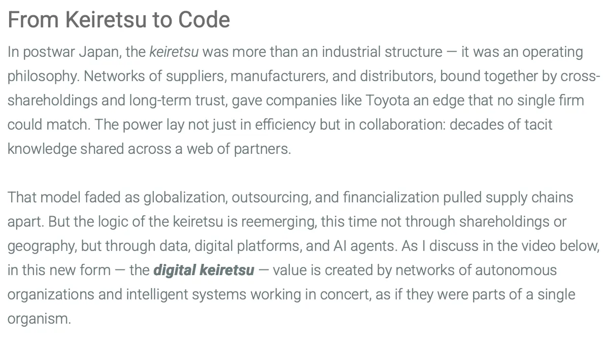 AI Keiretsu