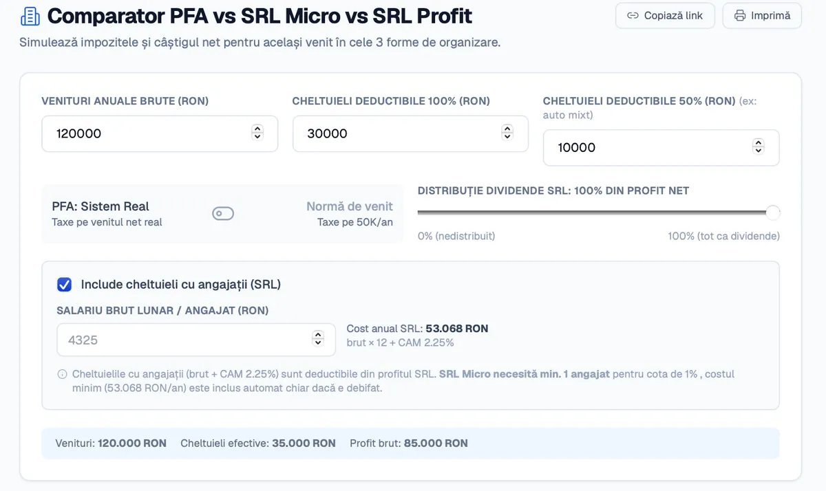 comparator srl vs pfa